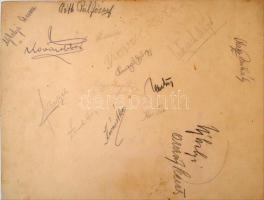 1936 Makó, Csanád vezér Reálgimnázium tanárai és végzett diákjai, kistabló 25 nevesített portréval, ...