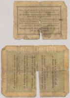 1848. 2Ft (3x) + 1849. 30kr (3x) "Kossuth bankó" T:IV,V