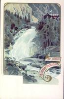 Krimml Waterfall Litho