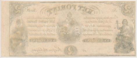 1852. 2Ft "Kossuth bankó" "D" kitöltetlen, jobb ívszéllel T:I-
Hungary 1852. 2 ...