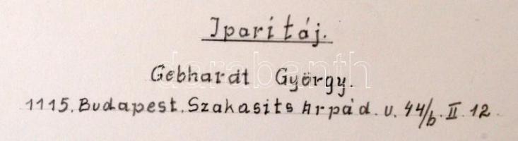 cca 1970 Gebhardt György (1910-1993): Ipari táj, feliratozott, vintage fotóművészeti alkotás a szerz...