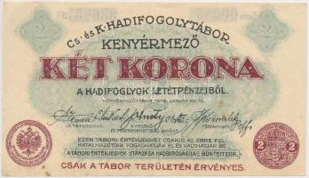 Kenyérmező / Hadifogolytábor 1916. január 15. 2K arab sorozat- és sorszámmal T:I-,II