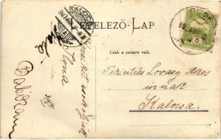 1907 Öregcsertő, hölgyek labdajáték közben, photo (fa)