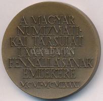 Kiss Nagy András (1930-1997) 1981. "A Magyar Numizmatikai Társulat LXXX éves fennállásának emlé...