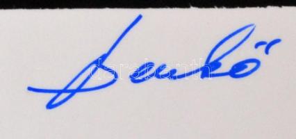 cca 1980 Benkő Gábor: Földrengés, aláírt, feliratozott vintage fotóművészeti alkotás, kasírozva, 30x...