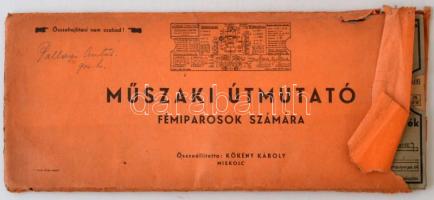 2 db. Műszaki Útmutató Fémiparosok számára. Összeállította: Kökény Károly, Miskolc. Papír tokban. A papír tok szakadt.