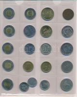 Vegyes 265db-os pénzérme világgyűjtemény, rendszerezetlenül, négygyűrűs NUMIS berakóban T:vegyes