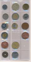 Vegyes 265db-os pénzérme világgyűjtemény, rendszerezetlenül, négygyűrűs NUMIS berakóban T:vegyes