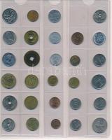 Vegyes 265db-os pénzérme világgyűjtemény, rendszerezetlenül, négygyűrűs NUMIS berakóban T:vegyes
