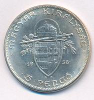 Magyarország 1938. 5P "Szent István" modern Fe hamisítvány érme T:2
Hungary 1938. 5 Pengő...