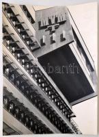 cca 1980 Budapest, Magyar Villamos Művek új székháza, vintage fotó, 40x30 cm