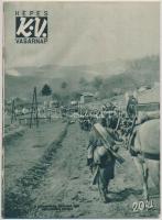 1939 Képes Vasárnap: 1939. április 2. 14. szám. Tűzött papírkötés, sok fotóval, érdekes cikkel, 34 p. Foltos.