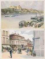 Budapest, Műemlék Országos Bizottság II. sorozat  - 16 db képeslap tokban / 16 old postcards in case