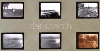 cca 1920 Olasz, osztrák és adriai utazás képei: összesen 72 db igényes és mozgalmas fotó, közte hegy...