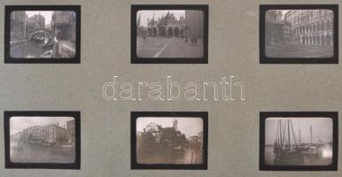 cca 1920 Olasz, osztrák és adriai utazás képei: összesen 72 db igényes és mozgalmas fotó, közte hegy...