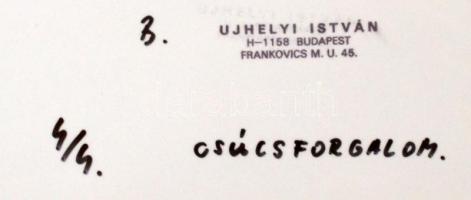 cca 1985 Ujhelyi István (1936-2003): Csúcsforgalom, pecséttel jelzett vintage fotóművészeti alkotás,...