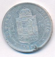 1879KB 1Ft Ag "Középcímer" T:2 kis ph. Adamo M15