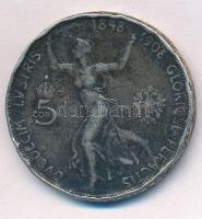 Ausztria 1908. 5K Ag "Jubileum" T:3 ph.,patina Austria 1908. 5 Corona Ag "Jubilee&quo...