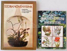 2 db kertészeti témájú könyv: Hazai gyógynövényeink ismertetése, Szobanövényeink.