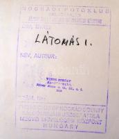 cca 1972 Veres Mihály: Látomás, pecséttel jelzett vintage fotóművészeti alkotás, 24x29 cm