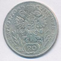 Ausztria 1770H/S-C 20kr Ag "II. József" (6,28g) T:2-,3 
Austria 1770H/S-C 20 Kreuzer Ag &...