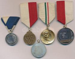 5db klf díjérem, közte ~1930.  "Magyar Kerékpáros Szövetség" Ag díjérem, szalagon, "H...