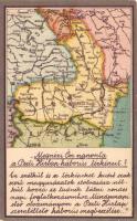 'Megnézi Ön naponta a Pesti Hírlap háborús térképeit?'; A romániai háború térképe; kiadja a Pesti Hírlap / Map of the Romanian war (EB)