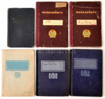 1937-50 Vegyes okmány tétel, benne sok munkakönyv, 5db + 1db Szakszervezeti Tagsági Könyv sok bélyeg...
