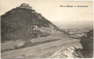 Déva, Deva; Látkép, várrom / general view, castle ruins (EK)