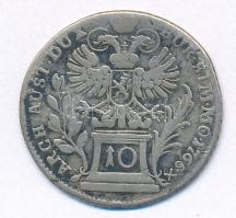 Csehország / Történelmi tartomány 1765. 10kr Ag "Mária Terézia" (3,51g) T:2- patina, kis p...