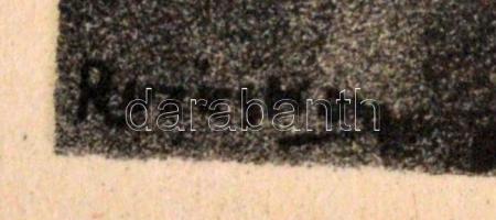 Ruzicskay György (1896-1993): Illusztráció a Szerelemkeresőből, algrafia, papír, jelzett az algrafiá...