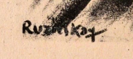 Ruzicskay György (1896-1993): Illusztráció a Szerelemkeresőből, algrafia, papír, jelzett az algrafiá...