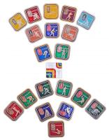 Szovjetunió 1980. 20db klf olimpiai sportágat ábrázoló fém jelvény T:2 Soviet Union 1980. 20pcs of diff metal badges about Olympic events C:XF