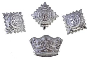 Nagy-Britannia DN "St. John Ambulance Brigade" 4db fém jelvény T:1 Great Britain ND "St. John Ambulance Brigade" 4pcs of badges C:UNC