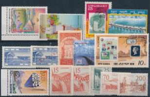 Épületek motívum 1924-2008 15 klf bélyeg + 1 blokk, Buildings 1924-2008 15 diff stamps + 1 block