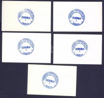 Bosznia/Moszlim Köztársaság/Zenica bon sor évszám nélkül 15D,100D,150D,200D,300D T:I