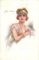 Mia May, Italian art postcard, Erkal No. 335/1. s: Usabal (fa)