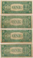 Amerikai Egyesült Államok 1935. 1$ kék pecséttel (4x) T:III fo.
USA 1935. 1 Dollar with blue seal (...