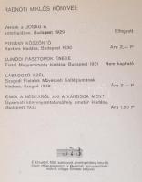 Radnóti Miklós: Ének a négerről, aki a városba ment. S. Szőnyi Lajos 20 linómetszetével. Budapest, 1...