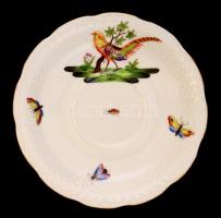 Herendi virágmintás csésze és csészealj, kézzel festett, jelezett, hibátlan, összesen 2 db