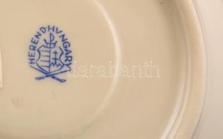 Herendi Eton mintás porcelán csésze+csészealj, kézzel festett, jelzett, hibátlan, összesen 2 db