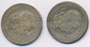 Ausztria 1895-1896. 1K Ag (2x) T:2-,3 patina
Austria 1895-1896. 1 Corona Ag (2x) C:VF,F patina