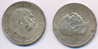 Ausztria 1913-1914. 1K Ag (2x) T:2 patina
Austria 1913-1914. 1 Corona Ag (2x) C:XF patina
