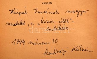 Szentiványi Kálmán: Keresztutak közt. Versek. Budapest, 1943, Turul Kiadás.A szerző dedikációjával: ...