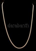 Ezüst(Ag) lapos, pancer nyaklánc, jelzett, h: 50 cm, nettó: 15,7 g