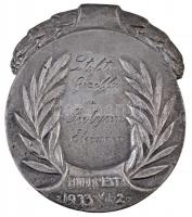 1933. "XXIII. Országos Dalosverseny emlékére" / 1933.VII.2." névre szóló ezüstözött B...