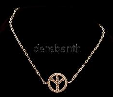 Ezüst(Ag) karkötő apró kövekkel, jelzett, állítható hosszúságú,  h: 17+2 cm, bruttó: 2,1 g