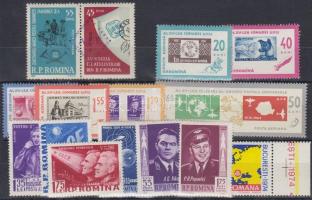 1961-1974 13 stamps + pair, 1961-1974 13 klf bélyeg + pár