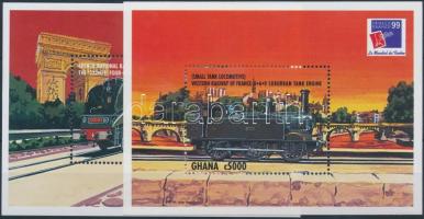 Nemzetközi Bélyegkiállítás PHILEXFRANCE '99, Párizs, Vonat blokkpár, International Stamp Exhibition PHILEXFRANCE '99, Paris, Train blockpair