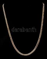 Ezüst(Ag) pancer nyaklánc, jelzett, h: 51 cm, nettó: 14 g